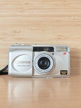 Olympus Infinity Zoom 80 35mm Film Camera Tested Point and Shoot Quartz Date